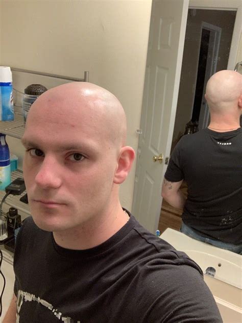 Bald Head Man Bald Man Bald Heads Shaved Head Styles Shaved Heads Shave Eyebrows Skinhead