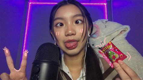 ASMR Mouth Sounds With Popping Candy Asmr Elle YouTube