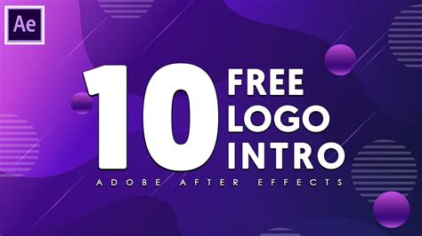 after effects logo intro template free choose from free transitions text animations logo