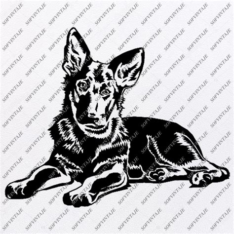 German Shepherd Svg File Shepherd Svg Original Design Dog Clip Art