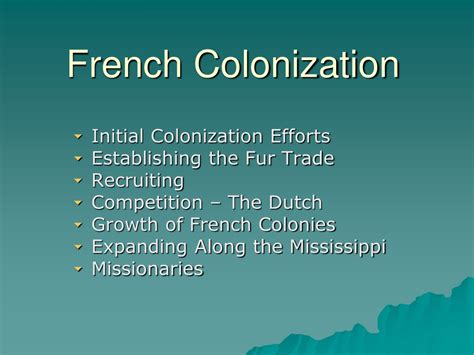 Ppt French Colonization Powerpoint Presentation Free Download Id