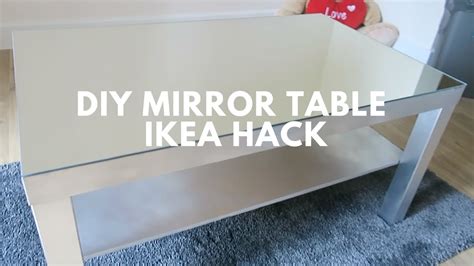 So if you're like me, then you have an eye for really nice things that come with a really nice price tag. DIY MIRROR TABLE ! | Ikea Hack - YouTube