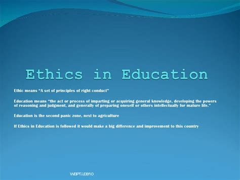 Ethics In Education Shankara Narayanan