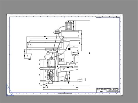Vertical Horizontal Milling Machine In Autocad Cad 10904 Kb