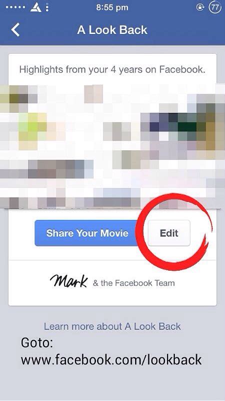 How To Change Photos And Posts In Facebook Lookback Video