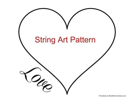 Love String Art Templates Printable Free Pattern