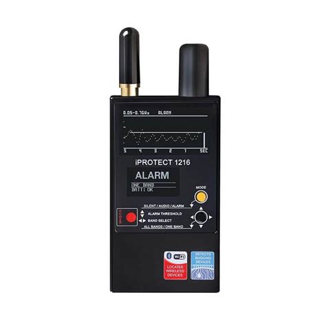 Detecta incluso los dispositivos más ocultos que transmiten por frecuencias superiores a. Detector de cámaras y micrófonos ocultos iProtect 1216 【2021】