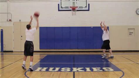 Huskies Basketball Elbow Shooting Drill Youtube