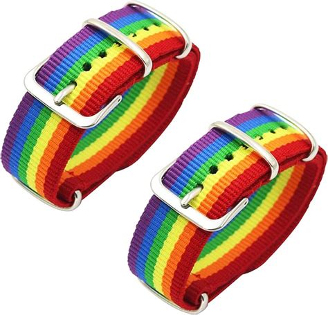 Aoju Bracelet Lgbt Gay Pride Bracelets Rainbow Silicone Rubber