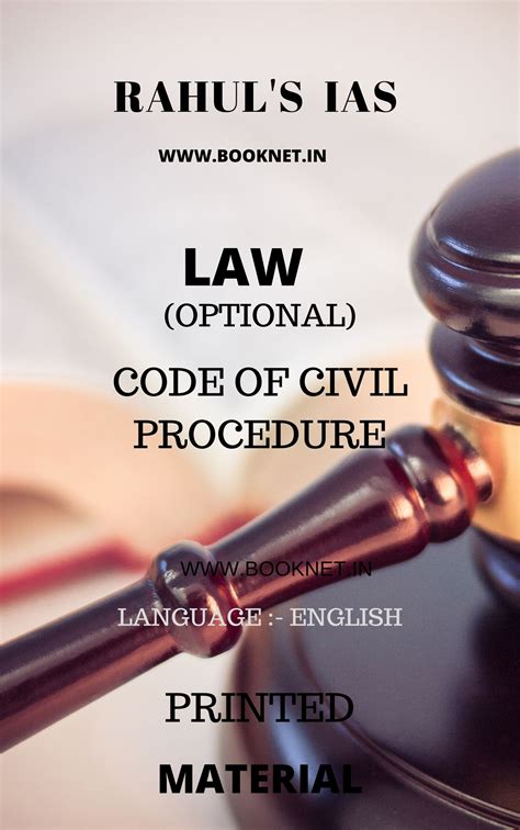 Civil Procedure Lawoptional Printed Notes By Rahuls Ias Booknet