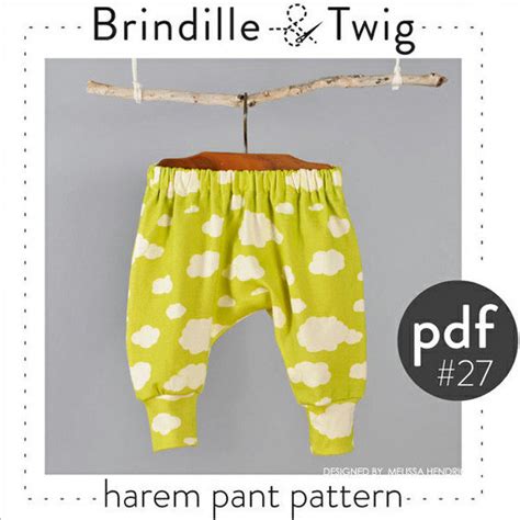 Ithinksew Patterns And More Baby Toddler Harem Pants Pdf Pattern