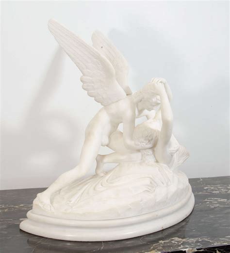Neoclassical Style Marble Sculpture Of Cupid And Psyche After Antonio