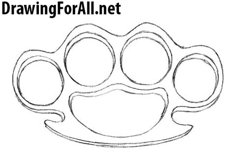 How To Draw Brass Knuckles