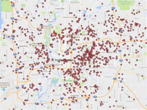 Map Where Are The Sex Offenders Near You Indianapolis In