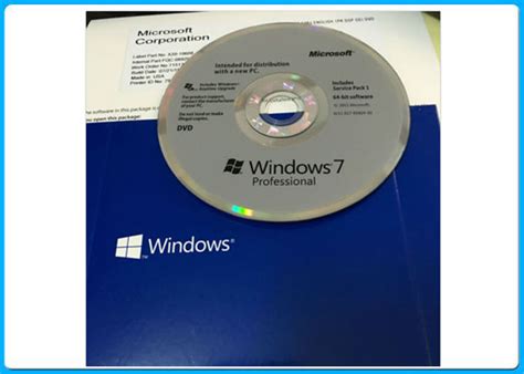 Genuine Full Version Windows 7 Pro Oem Key Professional 32 64 Bit Dvd