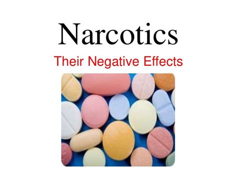 Narcotics Its Negative Effects