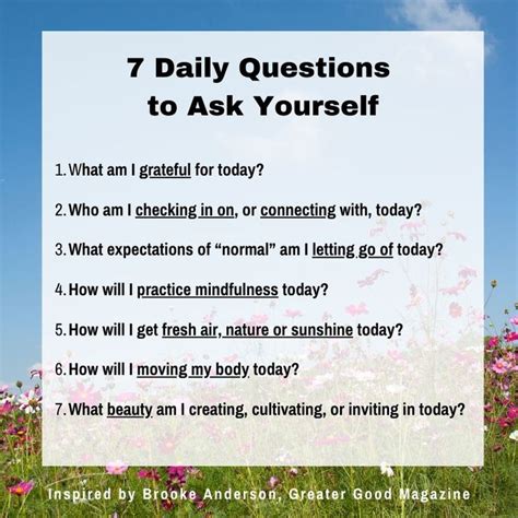 7 Daily Questions To Ask Yourself In 2020