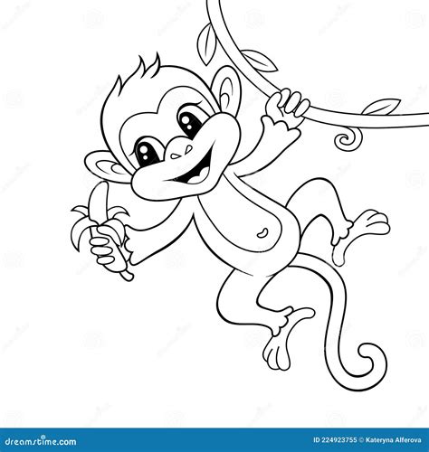 Hanging Monkey Clipart Black And White Sun