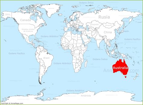 Australia Mapa Mundo Mapa