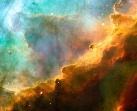 Nasa Omega Nebula Close Up Of A Stellar Nursery