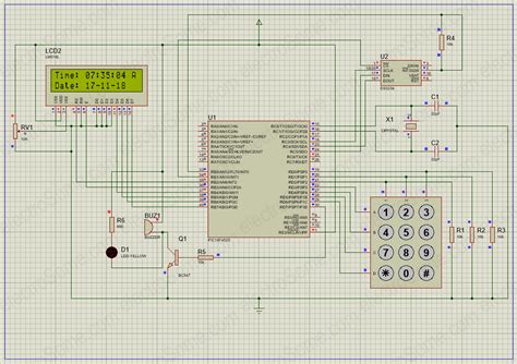 Digital Clock Using Avr Atmega32 Microcontroller Simu