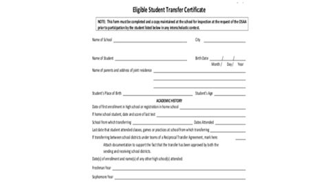 Free 8 Sample School Transfer Forms In Ms Word Pdf Excel 9