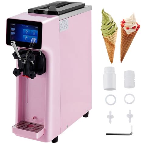 VEVOR Commercial Ice Cream Maker L H Yield W Countertop Soft Serve Machine With L