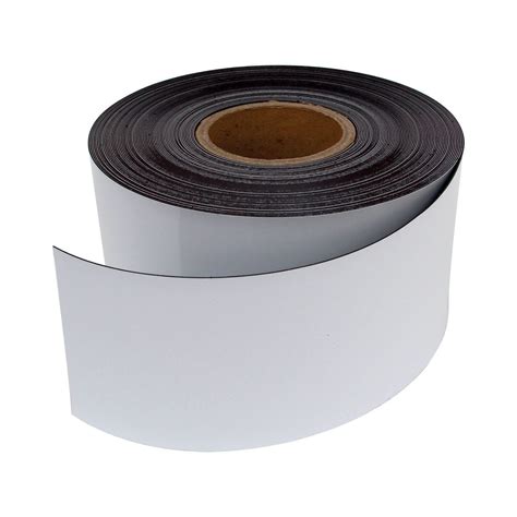 100mm White Magnetic Strip - 30m Roll | Magnets NZ | Local Supplier