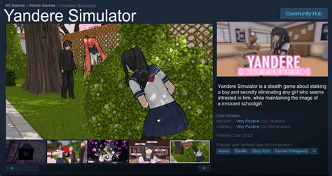 Yandere Simulator Fanmade Steam Page 2022 Mode Ryanderesimulator