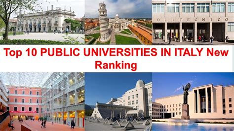 Top 10 Public Universities In Italy New Ranking Youtube