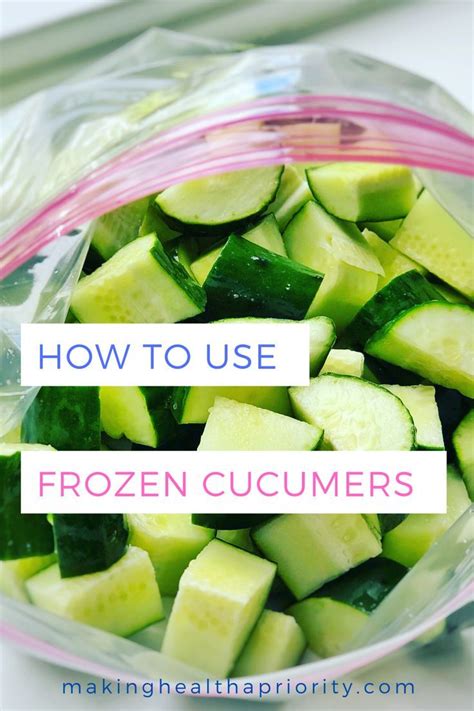 How To Use Frozen Cucumbers