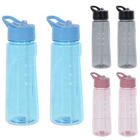 2 Pack Of Reusable Water Bottles Tritan Plastic Drinking Sports With