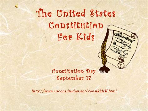 Us Constitution For Kids