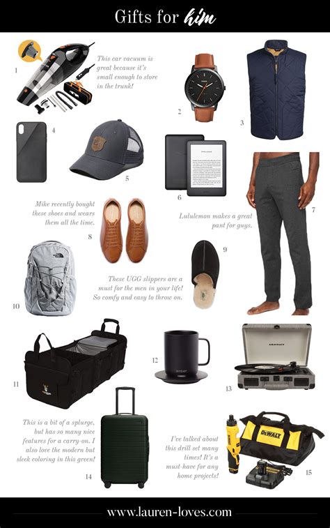 Holiday Gift Guide Gifts For Him Lauren Loves