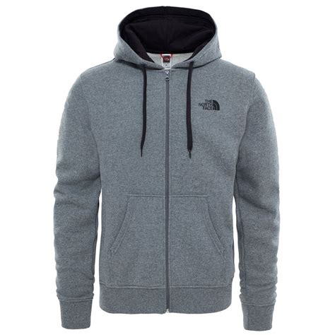 The North Face Mens Open Gate Full Zip Hoodie Tnf Grey Mens From