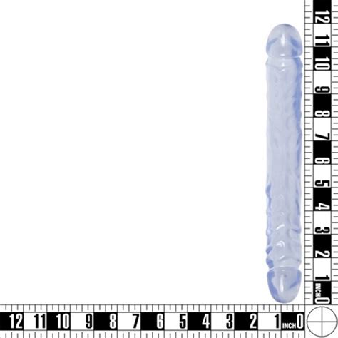 Crystal Jellies Jr Double Dong 12 Clear Sex Toys And Adult