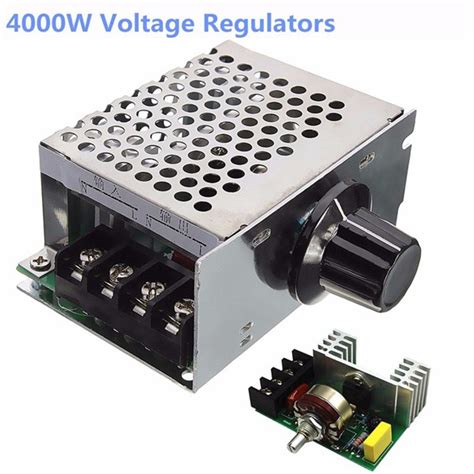 4000w 220v Ac Scr Voltage Regulator Dimmer Electric Motor Speed