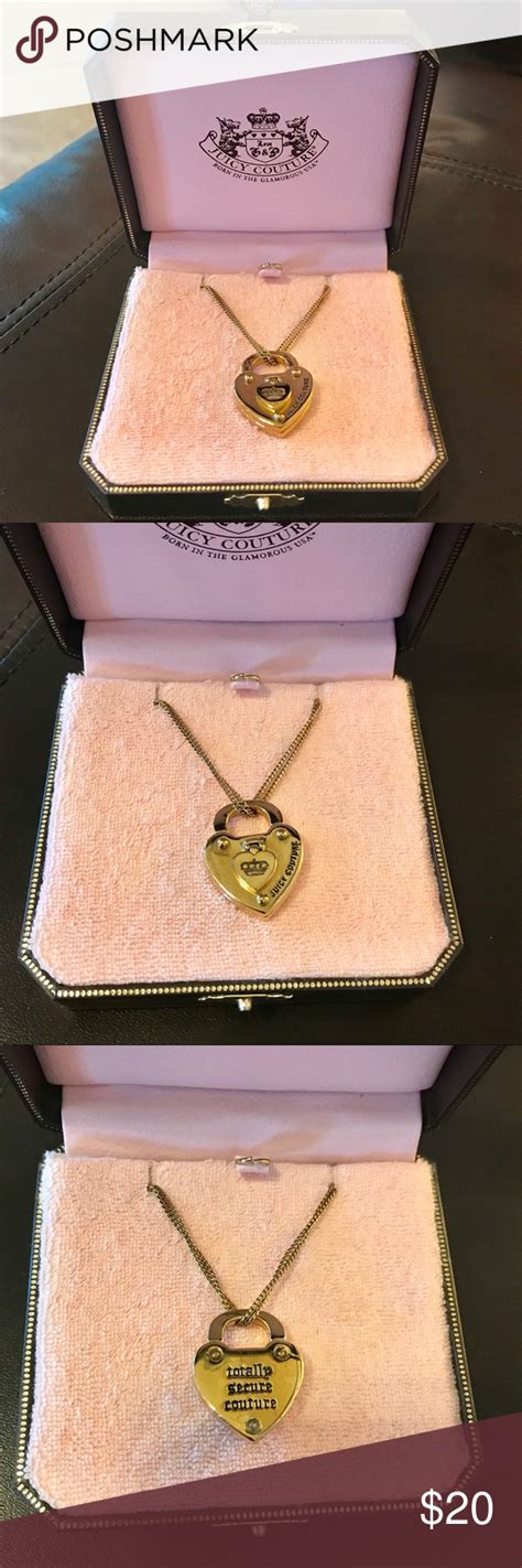 Authentic Juicy Couture Gold Tone Heart Pendant 💕 Juicy Couture