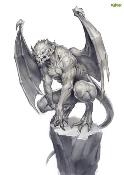 Rpg Settings — Quarkmaster Gargoyle By Anyisoo Heroic Fantasy Dark
