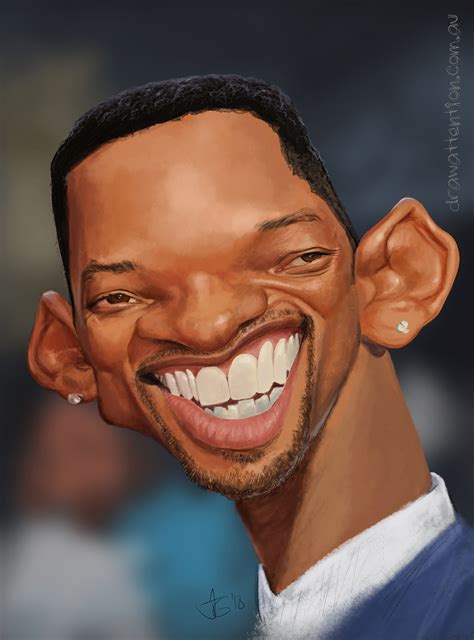 Will Smith Caricature Drawing Draw Attentiondraw Attention
