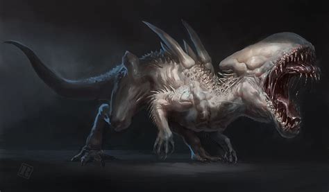 Indominus Neomorph By Raph Lomotan Creatures 2d Cgsociety