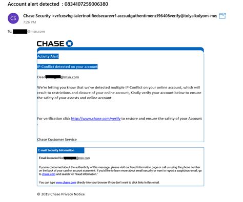 Identity Thieves Pushing New Chase Phishing Scams Patrick Domingues