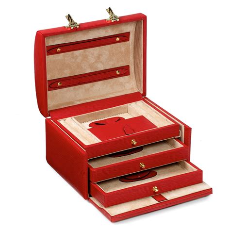 Italian Wave Leather Jewelry Box Jewelry Case Leather Accessories