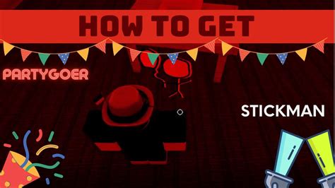 How To Get Partygoer Stickman In Find The Stickman 101 Roblox Youtube