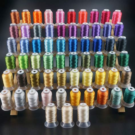 New Brothread 63 Brother Colors Polyester Embroidery Machine Thread Kit