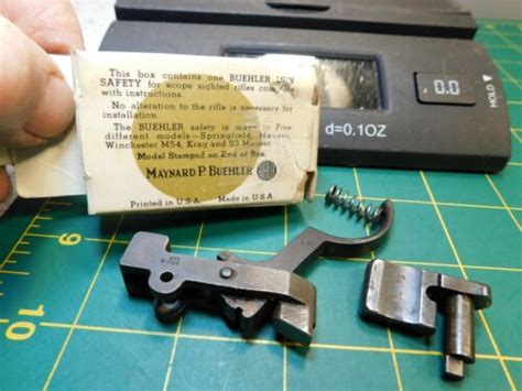 Orig Mauser M98 Safety Lever In Maynard P Buehler Box Wtrigger