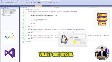 VB NET How To Create Login System With MySQL Database Using Visual Basic NET Part YouTube