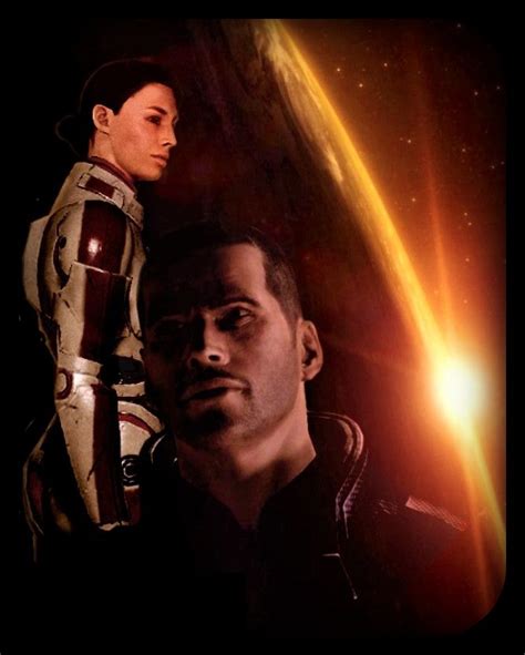 Ashley And Shepard Mass Effect Mass Effect Ashley Mass Effect 3