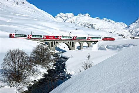 The Glacier Express Is The Most Magical Winter Train Ride In The World