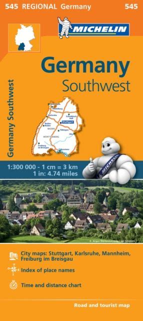 Germany Southwest Michelin Regional Map 545 Map Sheet Map Elefantro